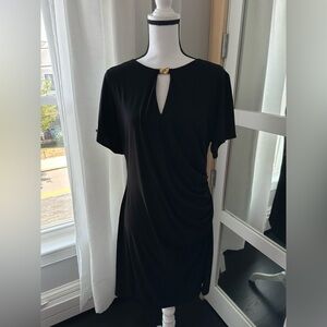 Michael Kors Black Dress with Gold Accent